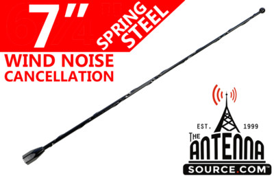 7'' Black Spring Stainless AM/FM Antenna Mast Fits: 09-23 Chevy Express Van 4500