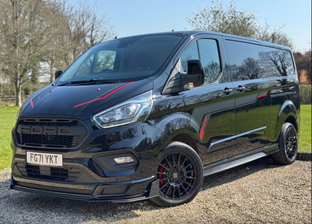 Ford Transit Custom Body Stripe Graphics Decals Any Logo 2012-2025