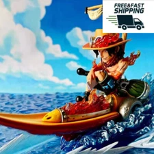 YZ Studios One Piece Portgas D. Ace Resin Model Striker Statue In Stock H14cm