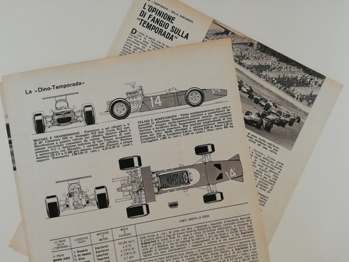 Clipping Articolo 1969 Le DINO - FERRARI Dominano la Temporada della Discordia - Foto 2 di 2