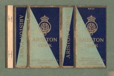Paquete de cigarrillos VACÍO 1930 versión rara Ariston Cork Godfrey Phillips #107
