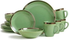16-Piece round Kitchen Dinnerware Set, Dishes, Plates, Bowls, Mugs, Dish Set, Se
