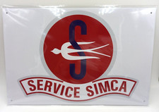 Piastra Vintage Service Simca 20 X 30 cm Metallo Nuova Confezionata