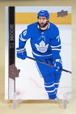 2020-21 Upper Deck Extended Base #629 T.J. Brodie - Toronto Maple Leafs