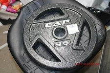 CAP Barbell 2-Inch Olympic Grip Weight Plate 35 lb Single 35 lb Single Black ...