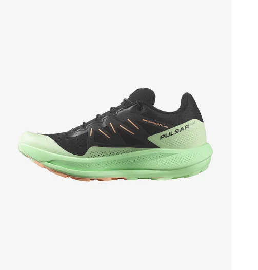 Scarpe da trail running Salomon Pulsar Trail donna nero verde taglia 8 5 L47306400