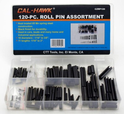 Cal-Hawk 120pc Roll Pin Assortment
