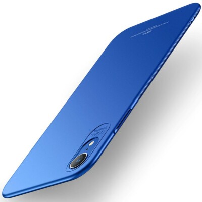 MSVII Hard Case ultradünne PC Handyhülle Matt Cover Blau für Apple iPhone XR