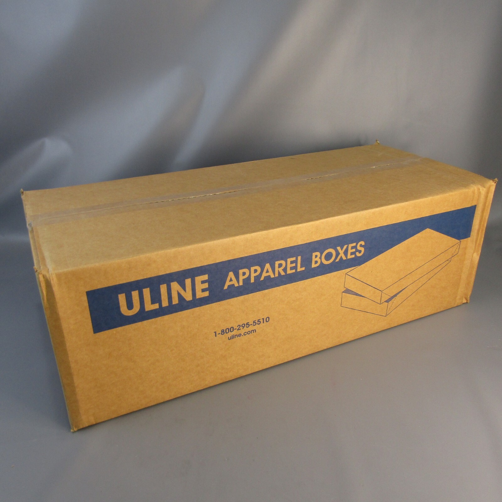 Uline Apparel Boxes S7093 NEW Case of 100 White Cardboard 11.5 x 8.5 x