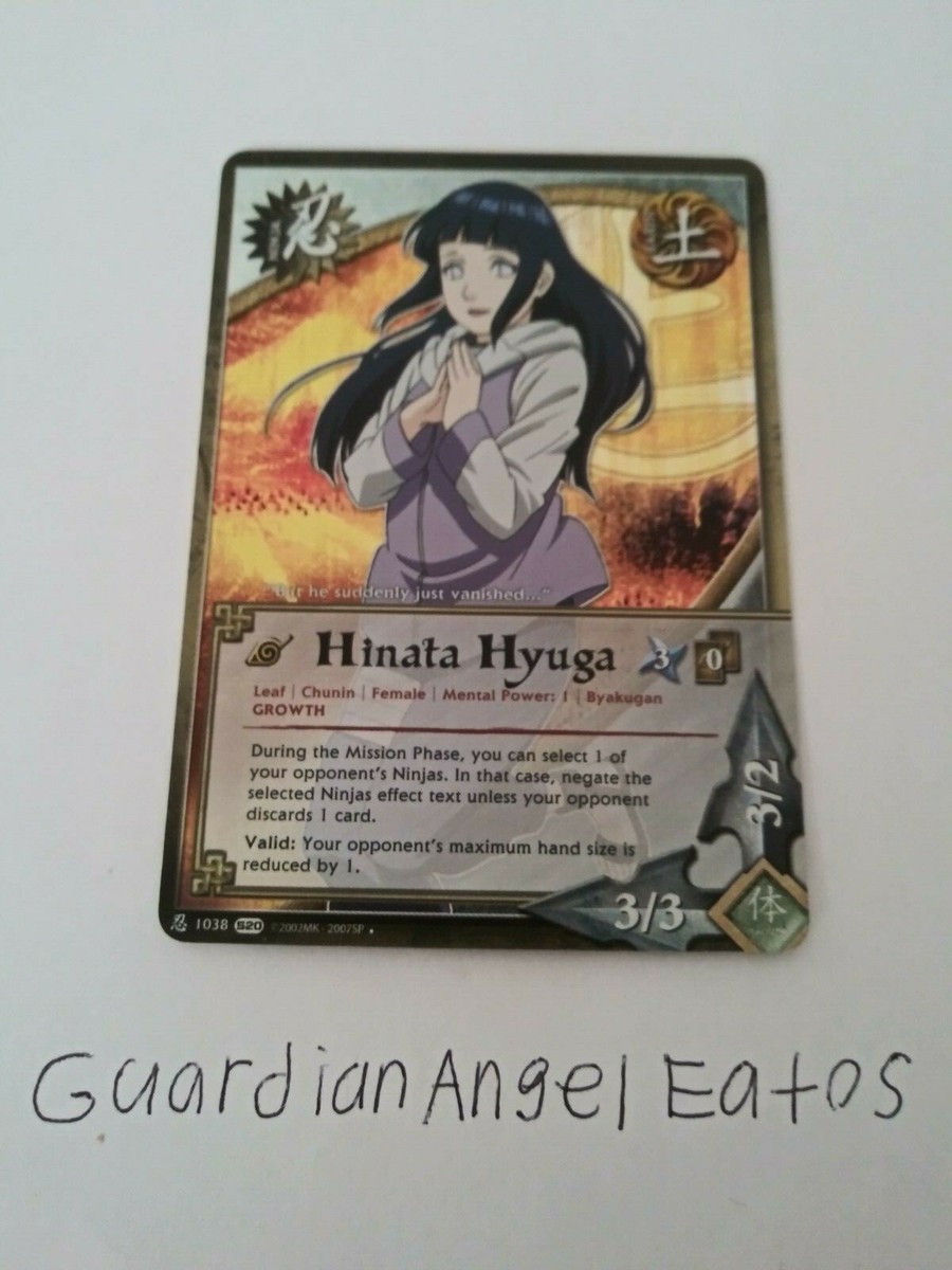 Naruto TCG CCG Foil Hinata Hyuga Card English Near Mint Set 20