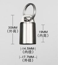 EDC Mini Titanium Waterproof Pill Case Box Outdoor Travel Capsule Bottle Holder