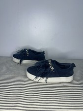Women's Sam Edelman Suede Sneakers with Feathers Size 5