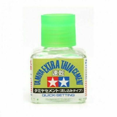  Tamiya Quick Set Extra-Thin Cement 40ml Bottle #87182~NEW