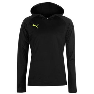 New Puma Men Small Training Hoodie 537059 Black Yellow Logo Ebay