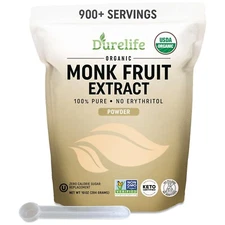 Durelife Organic 100% Pure Monk Fruit Extract Powder 10 OZ