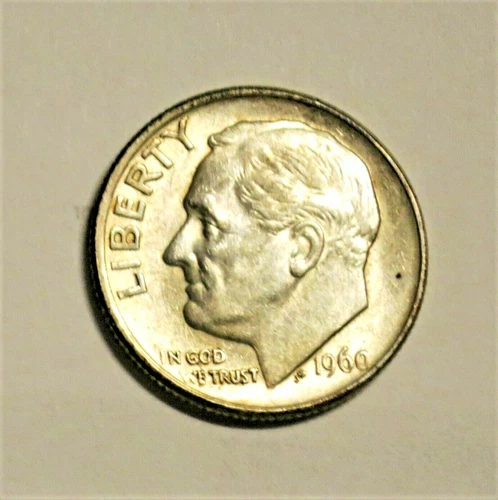 1960 P Roosevelt Dime AU  C0806