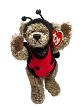 TY ATTIC TREASURES Bugsy the Bear-  with TAGS “Always a Lady” Lady bug bear