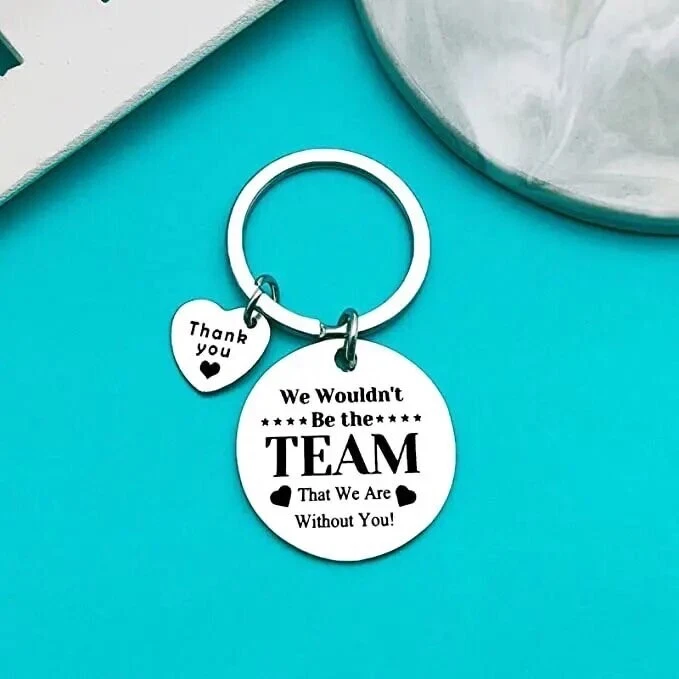 Appreciation Staff team Colleague Keychain Friend Keyring memory Friendship Gift