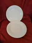 FIESTA DINNER PLATE WHITE HOMER LAUGHLIN FIESTA WARE 10.5" DINNER PLATE SET OF 2