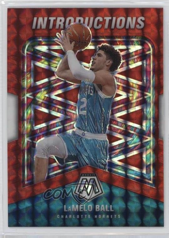 2020-21 Panini Mosaic Introductions Red Mosaic Prizm LaMelo Ball #5 0rd2