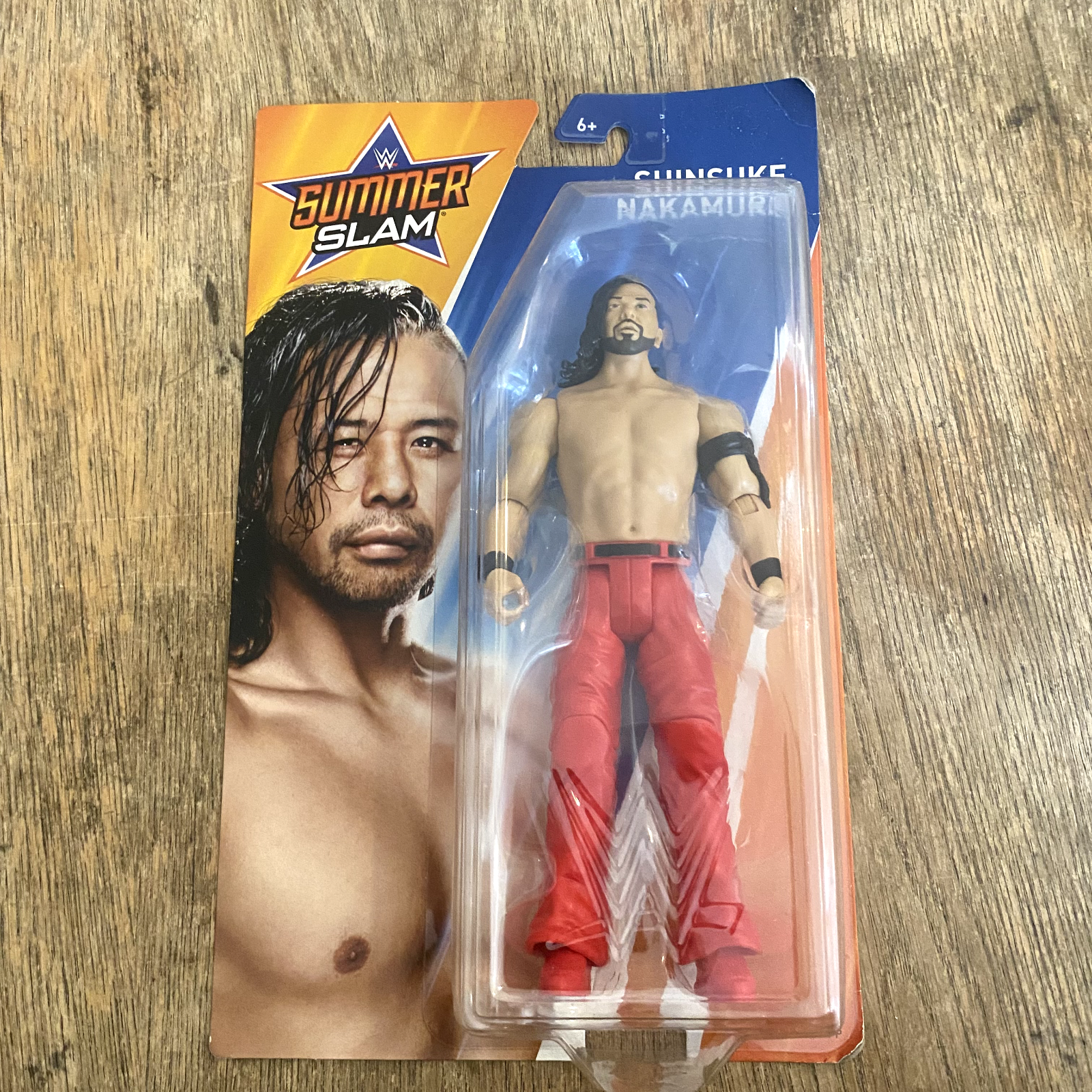 WWE SUMMERSLAM SHINSUKE NAKAMURA  - Wrestling Figure New Damaged Blister