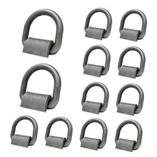 Pack Weld-On Forged D Ring, Heavy Duty D-Ring Trailer Tie Down Anchor 5/8" 12