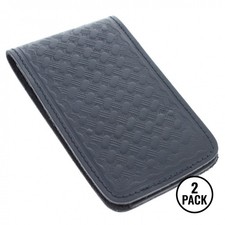 2 Pack ASR Federal Police Leather 3x5 Memo Note Pad Pocket Book Cover Weave