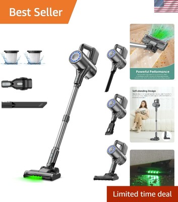 Cordless Vacuum Cleaner Lightweight Stick Vacuum Up to 40 Mins Runtime
