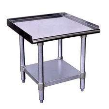 Kratos Stainless Steel Kitchen Equipment Stand 24"x24" with Undershelf, NSF