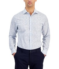 bar III Mens Stretch Button Down Dress Shirt
