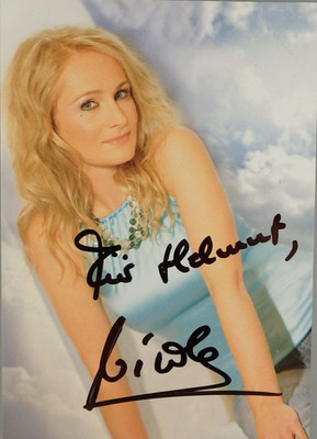 Autogramm deutsche Schlagersängerin Nicole (121587)