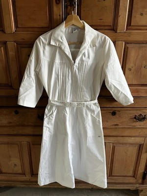 Vintage  PRN  White Nurse Dress Uniform Size 4