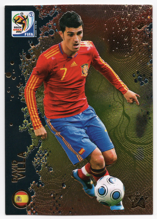 99 David Villa (Spain) Panini FIFA World Cup South Africa 2010
