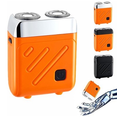 Double Ring Pocket Travel Shaver Mini Men Electric Portable Beard Razor USB-C