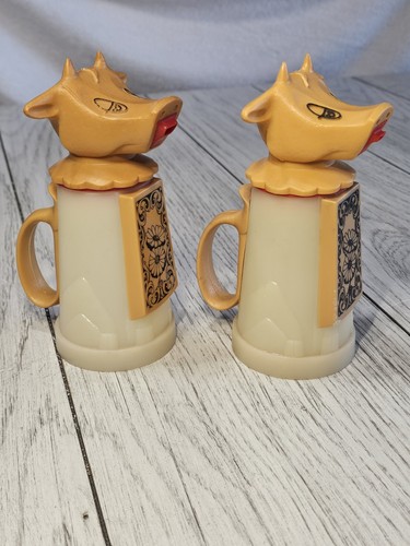 🐄🌸 Set of 2 RARE Vintage Whirley Moo Cow Creamers - Floral Edition🌸🐄 - Picture 5 of 10