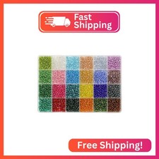 Bala Fillic Size 4mm Seed Beads About 3000pcs in Box, 6/0 Glass Silver Lined See