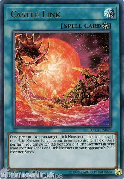 COTD-EN065 Castle Link Ultra Rare 1st Edition Mint YuGiOh Card