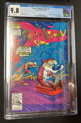 Ren & Stimpy Show #1 (1992, Marvel) CGC 9.8 1st Print WHITE Pages Infinity Cover