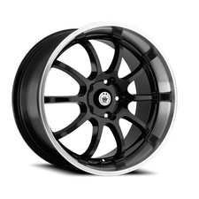 Konig Lightning 17x7 5x1005x114.3 Offset 40 Blackmachine Lip Quantity Of 4