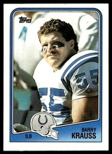 1988 Topps Barry Krauss Rookie Indianapolis Colts #127