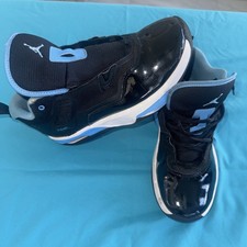 Jordan Flight Black with Light Blue. Size 6y Youth. Pre-Owned No Box