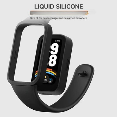 Silicone Wristband Strap For Xiaomi Smart Band 9 Active Redmi Band 3 Bracelet