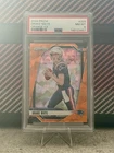 Drake Maye 2024 Panini Prizm Rookie Orange Ice PSA 8