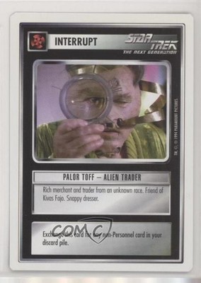 1994 Star Trek CCG: 1st Edition Premiere White Border Palor Toff Alien Trader