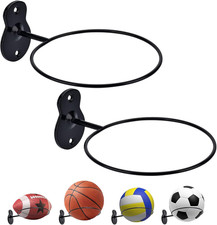 Basketball Holder Wall Mount, 7 inch Diameter Metal Ball Holder, Ball Storage fo