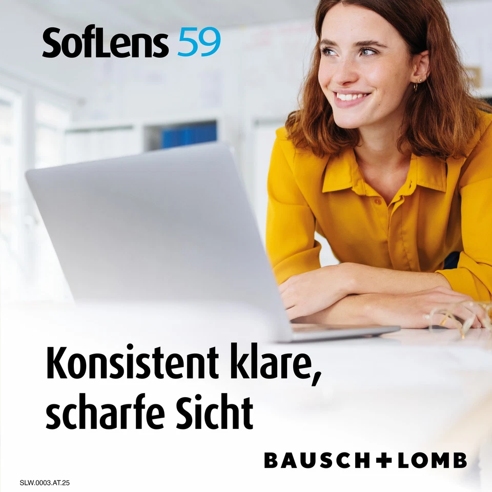 Bausch + Lomb SofLens 59 Monatslinsen, sphärische Kontaktlinsen, weich, 6 St. - Bild 3 von 4