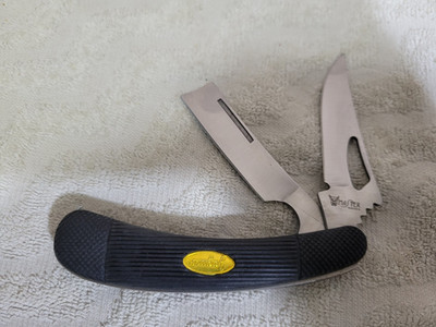 JAGUAR MASTER DOUBLE BLADE RAZOR ARM FOLDING POCKET KNIFE ''NICE''