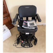 Pride Electric Powerchair w/ Joystick Control  Padded Armrests, Black