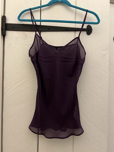 LAUREN RALPH LAUREN Ralph Lauren Women’s Camisole Spaghetti Straps V Neck Purple Women’s Small