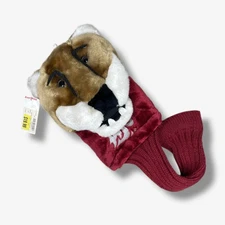 Washington State Cougars Golf Club Head Cover Plush Mascot Knit NWT
